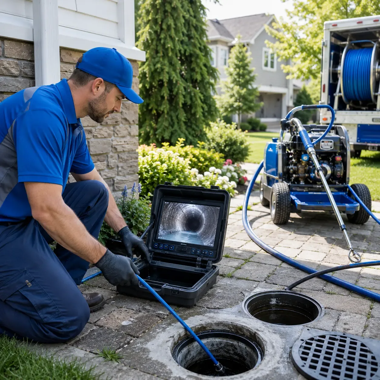 Outdoor drain cleaning professionals serving Melbourne, IA